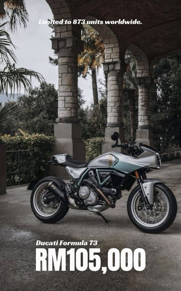 syed_faisal13's tweet photo. Ada berans ? limited edition worldwide 🔥🔥🔥 #ducati #formula73 https://t.co/UO1QrCL0rF
