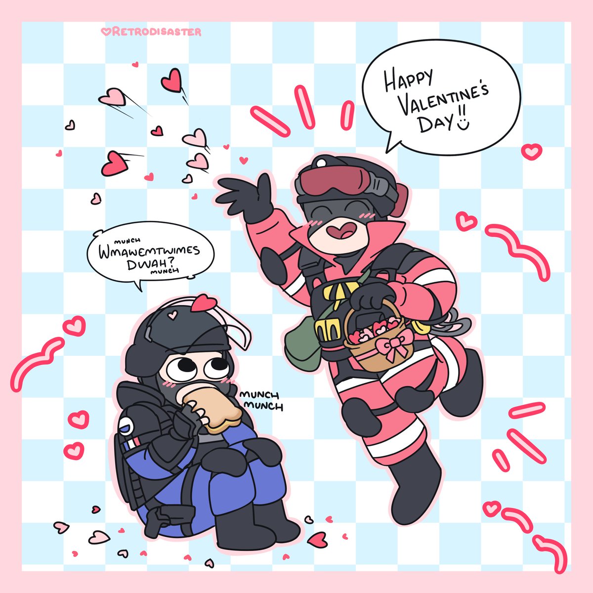 Awwww happy Valentine's Day!! Awwww ❤️💙 so cuteeeee #wer6community #r6community #rainbowsixsiege