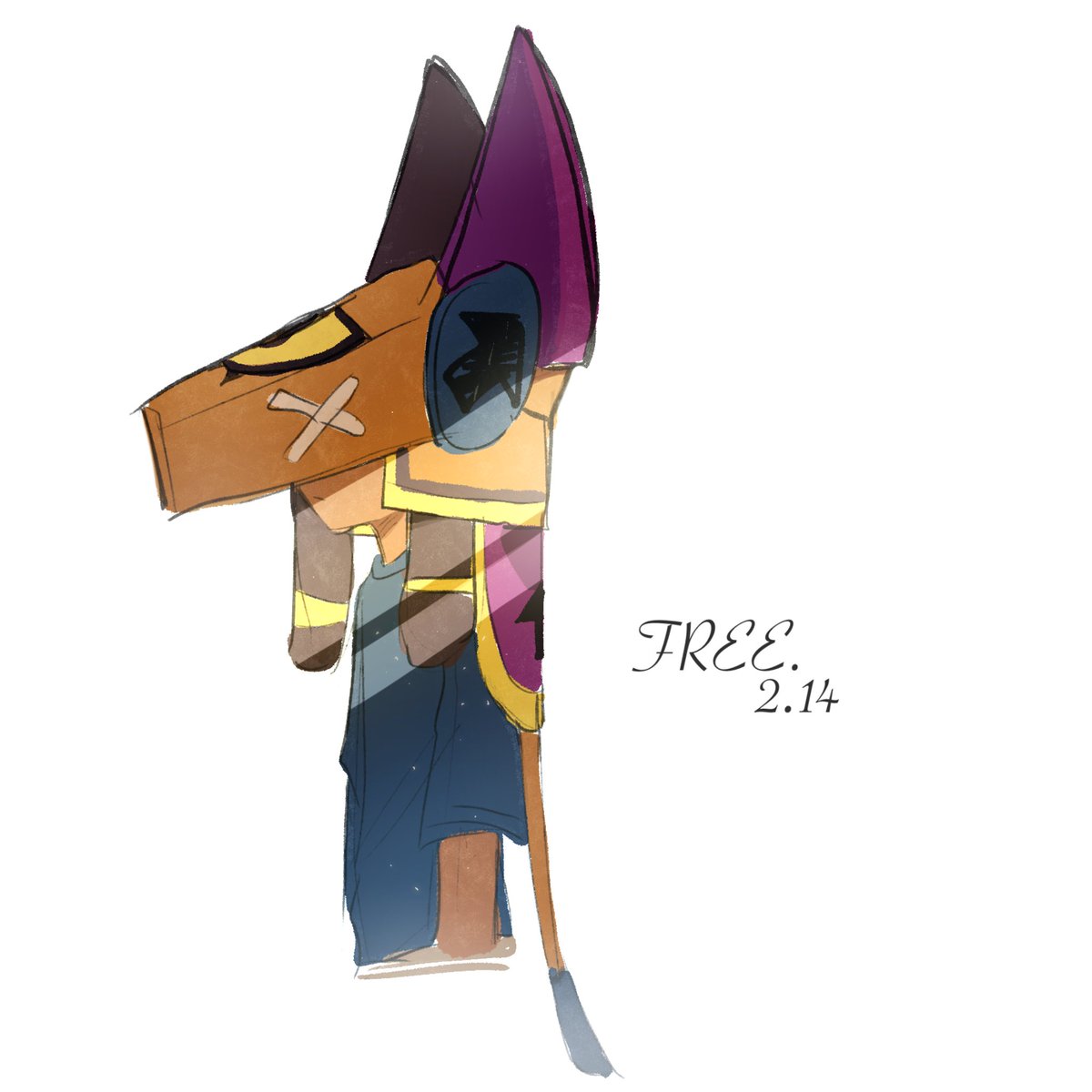 BeginFREE25270's tweet photo. I drew Finx！😼 https://t.co/9X7DkcfKDc