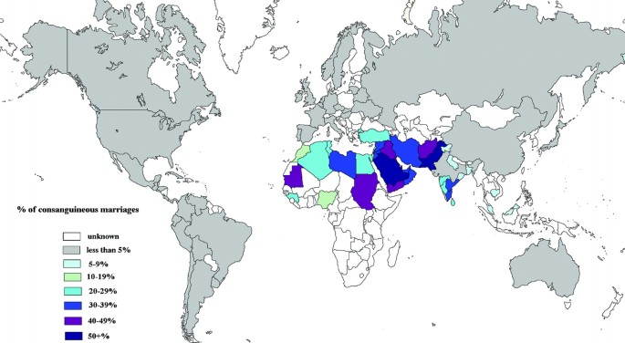 Consanguineous marriages

Approximately 1.1 billion people currently live in countries where consanguineous marriages are customary, and among them 1 in every 3 marriages is between cousins.