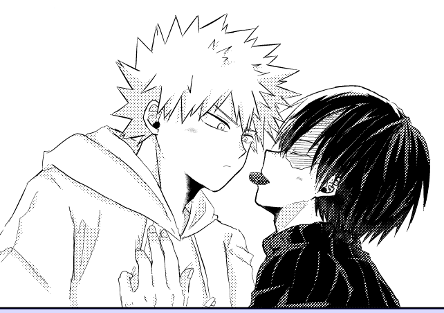 爆轟らくがき
口移しでチョコを渡してくる🍰。こういうとき案外💥の方が照れてなかなか食べてくれなかったりすると可愛いな～