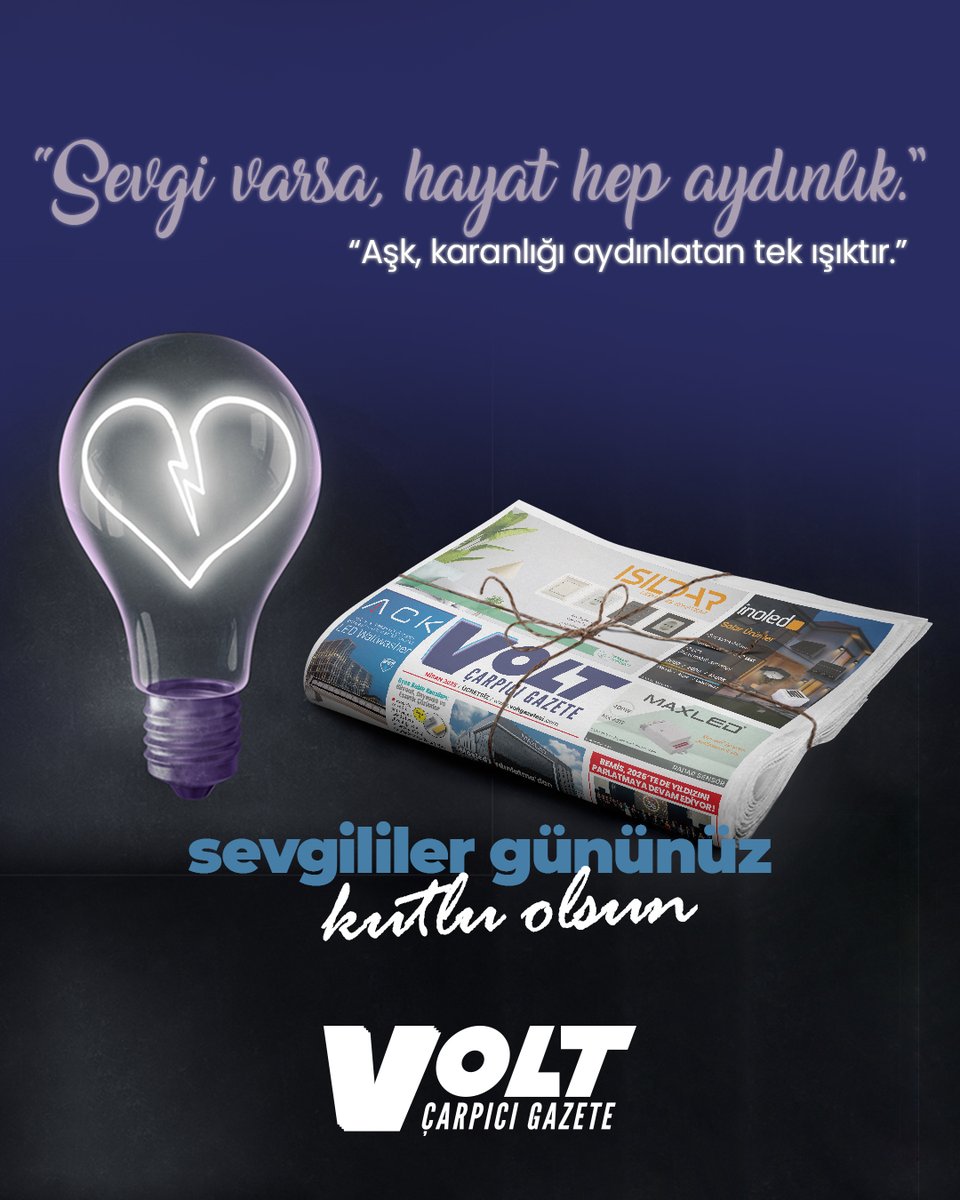 voltgazetesi's tweet photo. Sevgi varsa, hayat hep aydınlık...

#sevgililergünü #voltgazetesi https://t.co/I9JlzPlVWs