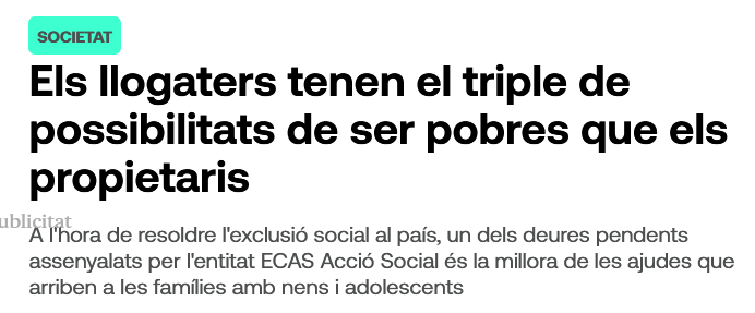 HabitatgeVKK's tweet photo. La dreta i l'extrema dreta, portaveus dels rics i els privilegiats, parlen dels "okupes" per a tapar això. Els és tan útil inventar falsos pànics socials que mai acabaran amb l'okupació que, de fet, té una solució ben senzilla: FACILITAR L'ACCÉS A L'HABITATGE. https://t.co/JhuOR7nZu8