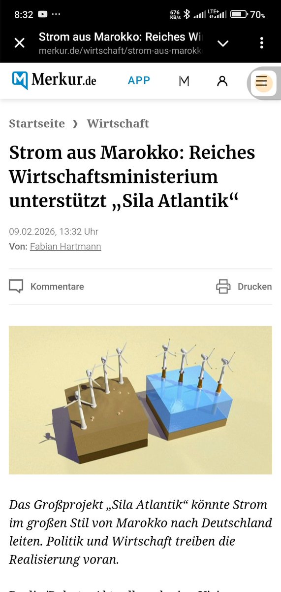 سيلا اطلنتيك مشروع ضخم لتزويد المانيا بالطاقة الخضراء من صحراء المغرب تتحدث عنه الصحف والاحزاب الالمانية. زبون كبير يبدي استعداده لاقتناص الفرصة وهو شركةالقطارات الالمانية Deutsch Bahn. الهدف هو الوصول الى انتاج 26 تيراوات/ساعة في السنة بشكل مستمر.
بالتوفيق