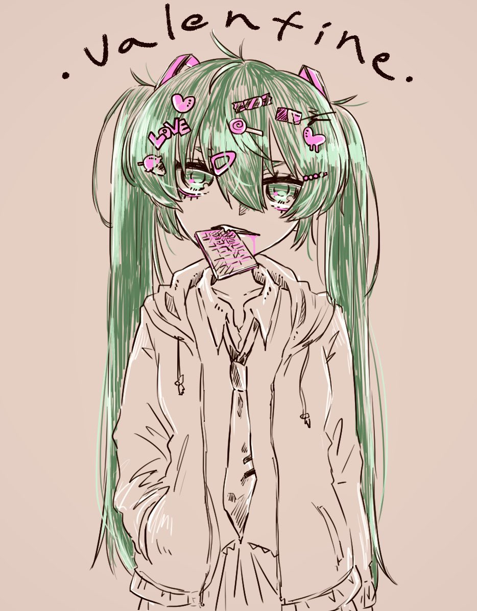 #初音ミク  #イラスト 
🍫の日
