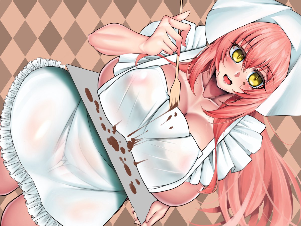 #バレンタイン #ガクトゥーン #ライアーソフト
毎年恒例のガクトゥーンのネオンちゃんバレンタイン絵です。お納めくださいませ笑

制服、エプロン、裸エプロン、裸差分です笑
頭巾着用時はポニテのつもりだけどわかりにくいか…そもそも謎チョコ作製風景なのはご愛嬌で…
('◑ω◐`) 