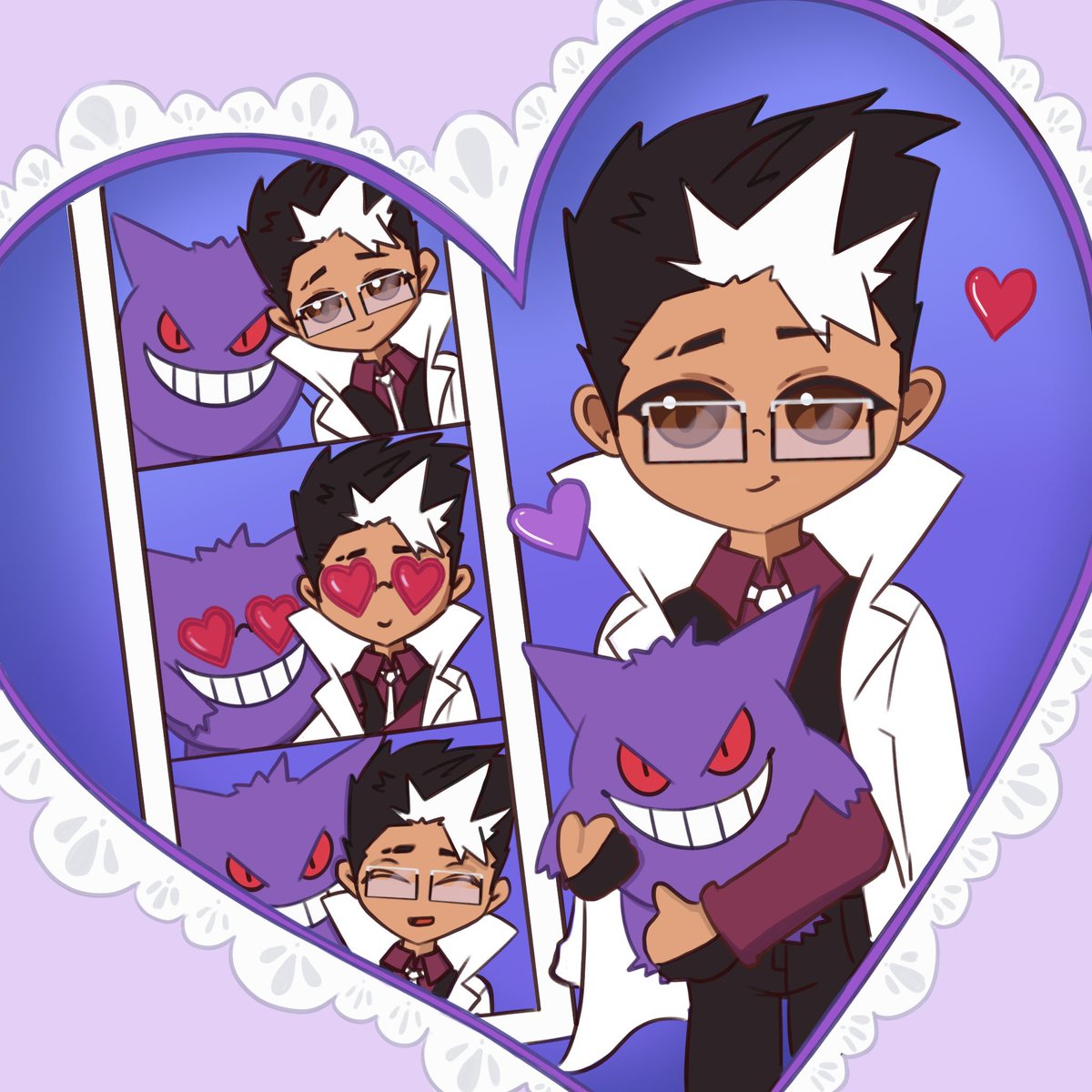 PrezOfTheCastle's tweet photo. Gengar and I when we see you.
🎨: @/SpiritMortifera 

Happy Valentine’s Day to anyone celebrating. Please remember you all deserve love, so be kind to yourself, maybe even treat yourself.

If you’re upset you don’t have a valentine, this one’s from me to you. https://t.co/ONwBAaVF3K