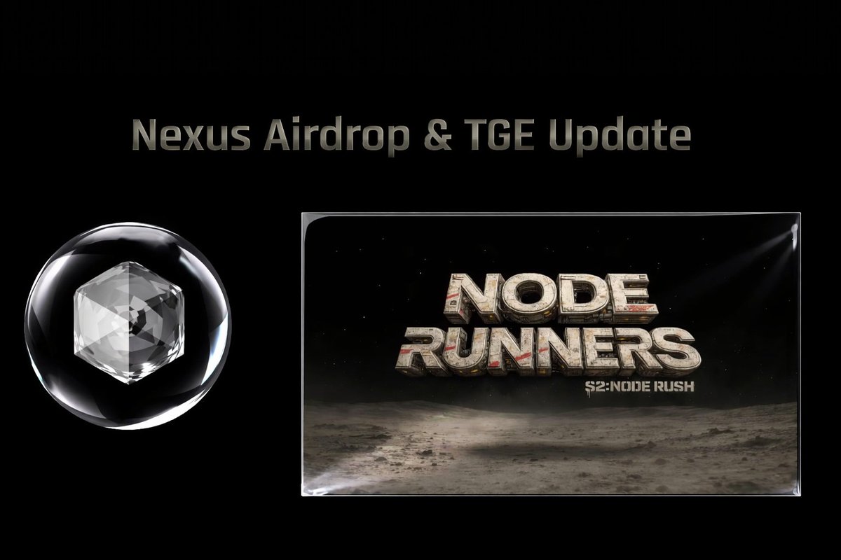 🚨 Nexus Airdrop &amp; TGE Update 🪂 

🔥 Nexus Season 2 Node Run is now LIVE!  

Run as many nodes as possible and increase your endpoints to maximize your potential rewards.  

🔗 Get Started: app.nexus.xyz  
• Connect your EVM Wallet  
• Run Your Node  

🌐 Mainnet is