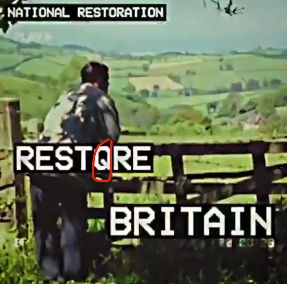 Restore Britain has just posted their campaign video again on their X account, can someone tell me why the word ‘RESTORE BRITAIN’ flips to ‘RESTQRE BRITAIN’ in the middle of their campaign video? 

And you still want to tell me that Lowe isn’t part of the plan. We know.