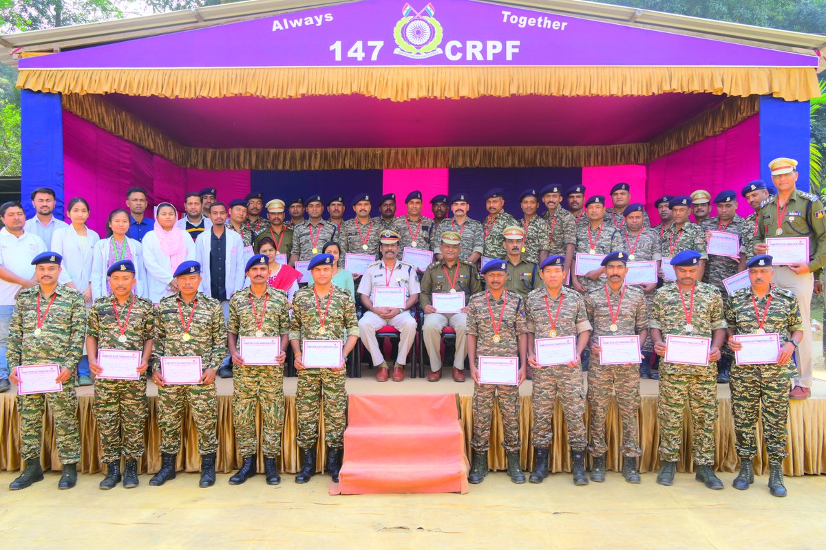 In remembarance of 40 martyrs in PULWAMA 40 blood donors at 147 BN CRPF
<a href="/rangesilchar_05/">RANGE SILCHAR CRPF</a> 
<a href="/NesHqr/">North Eastern Sector, CRPF</a> 
<a href="/northeast_zone/">North East Zone Hqrs</a> 
<a href="/crpfindia/">🇮🇳CRPF🇮🇳</a>
