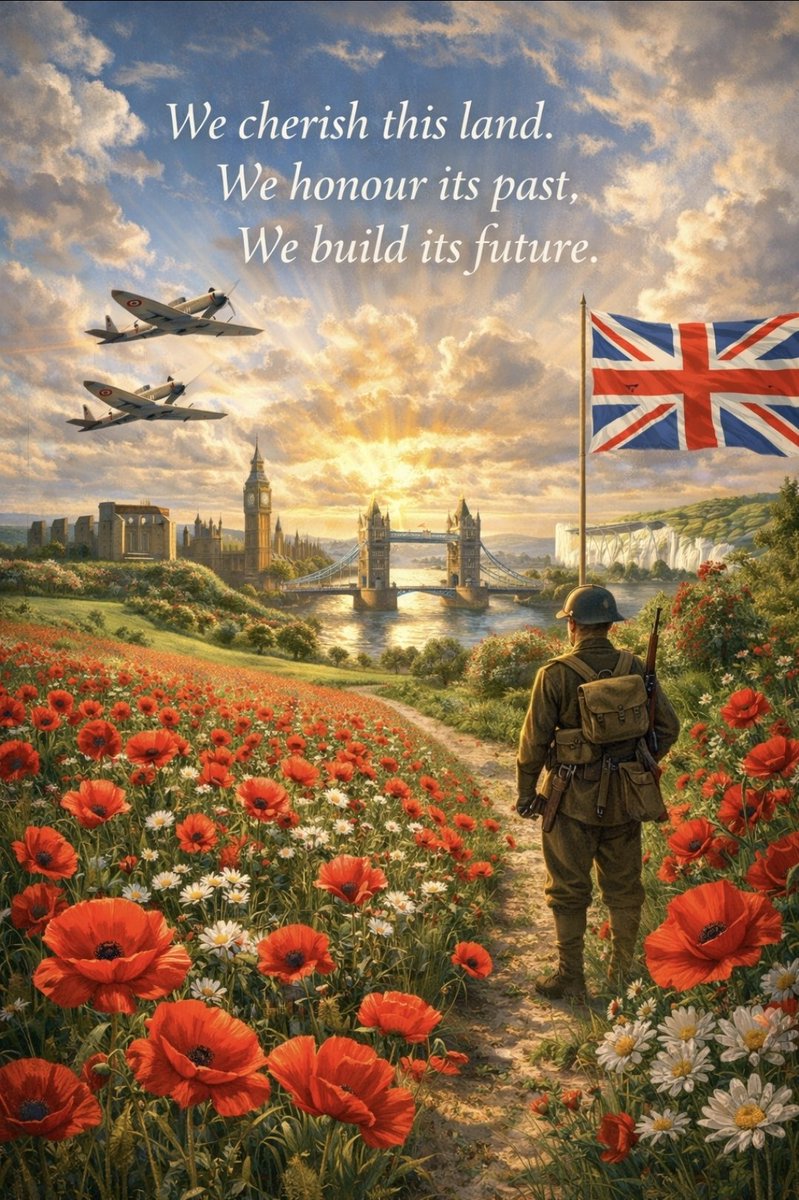 It’s Valentine’s Day in the UK.

Today isn’t just about romance.
It’s about love.

Love for this land.
Love for those who stood before us.
Love for what we choose to build next.

We cherish this land.
We honour its past.
We build its future. 🇬🇧🌹