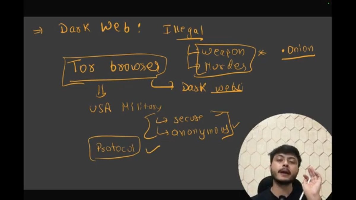 DeepakKuma97056's tweet photo. 4 lecture done 
Learned VPN basics, Dark Web working, and OSI Model fundamentals with practical understanding.

@rohit_negi9 
@CoderArmy 

#WebDevlopment
#SytemDesign https://t.co/mEJ8RFlksN