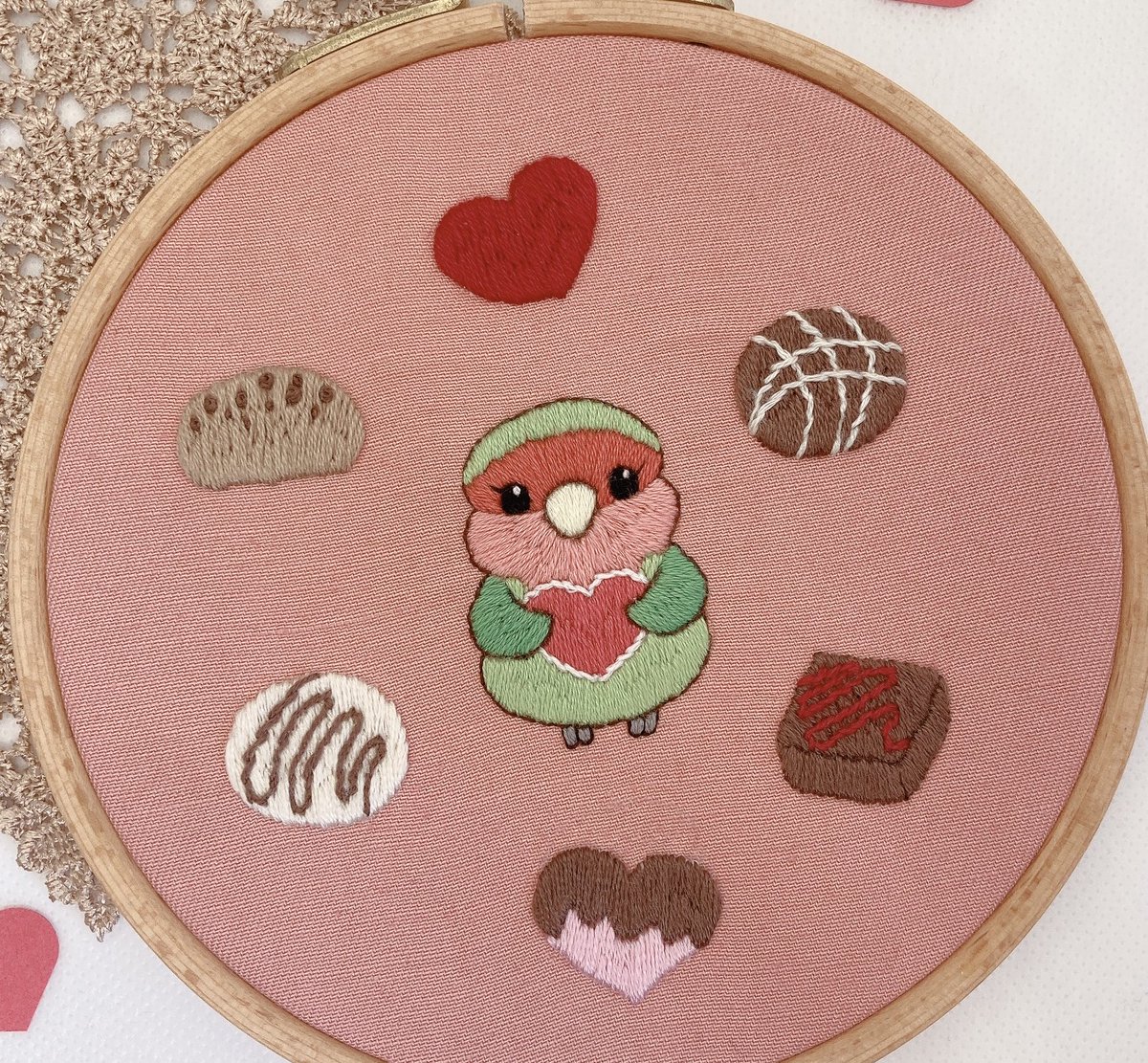 かんんんわいい😭💕💕💕 まいたけさんの刺繍上手すぎる…！！！