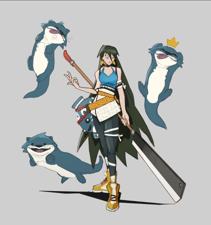 「"I summon Otters" by Margaux Doury - Dis」|IAMAGのイラスト