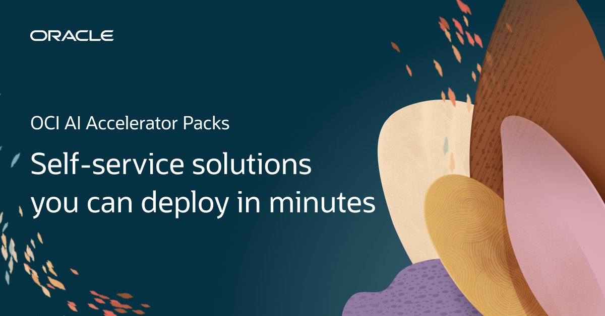 vilita's tweet photo. Deploy a complete, OCI-native AI stack without advanced hardware or software configuration, with just one click. Discover OCI AI Accelerator Packs: https://t.co/s6lTjyljWP https://t.co/9XgvUJKSZX