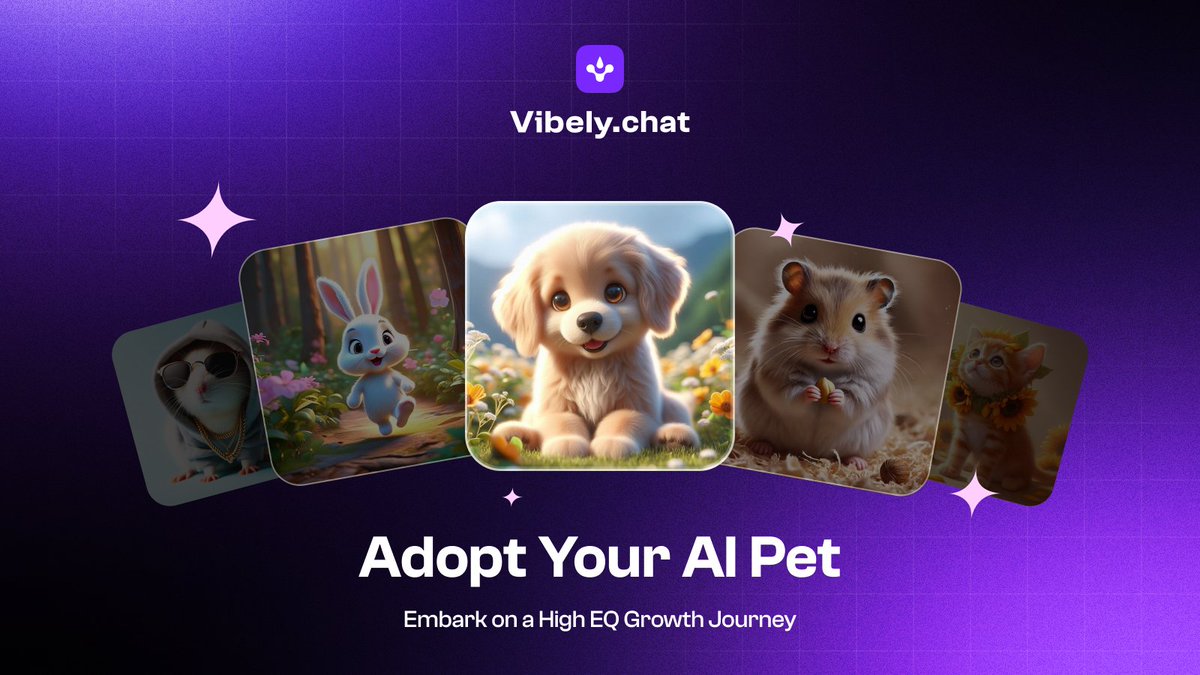 Your AI companion is about to get a best friend 🐾

Vibely Pets launching soon but you can adopt yours NOW.

Early bird Adoption link → vibely.chat