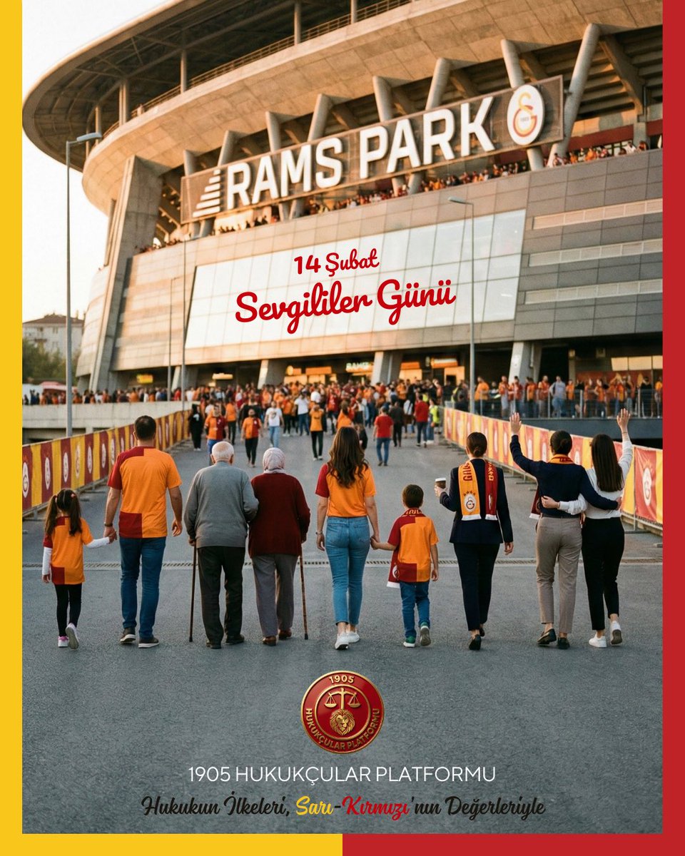 7'den 70'e herkesin sevgilisi Galatasaray'ımızın ve ona gönül veren taraftarının "14 Şubat Sevgililer Günü" kutlu olsun.

#14subatsevgililergunu