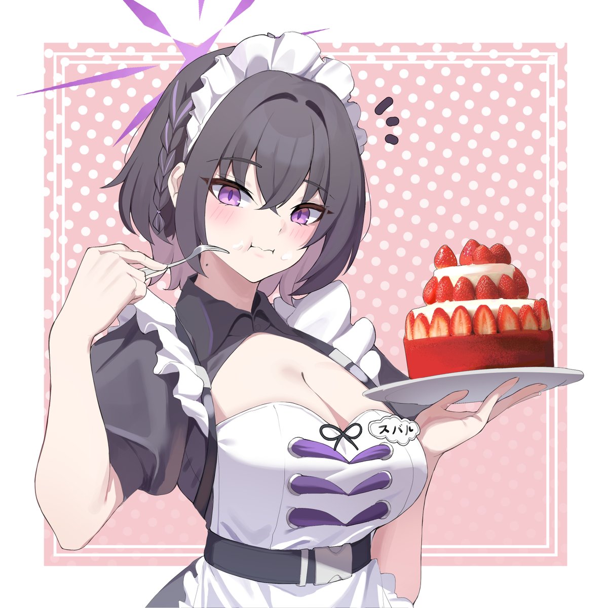 メイドスバル🍓🍓
#梯スバル
#ブルーアーカイブ