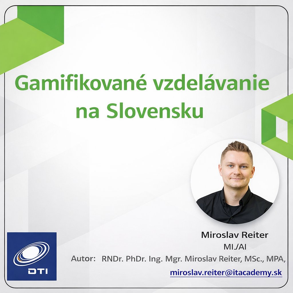 🎮 Na konferencii UCM Quo Vadis som sa prezentoval príspevok k téme gamifikovaného vzdelávania na Slovensku a jeho reálnemu dopadu na motiváciu, zapojenie a úspešnosť študentov.

Pozrite si záznam prednášky tu:
👉 youtu.be/WwYX3Ol4Bbg