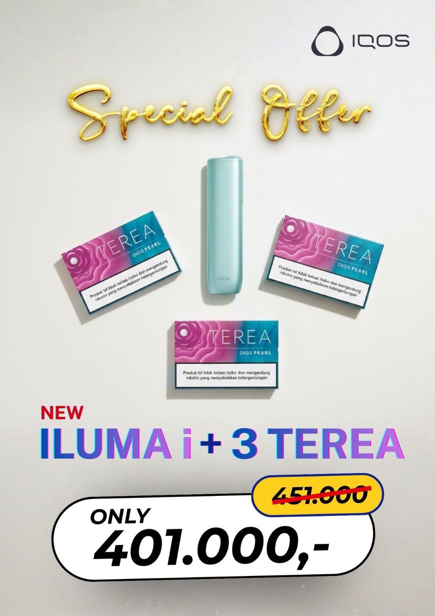 syp mo beli iqos iluma i??? 1 device + 3 terea 350rb aje kl beli di gw. harga aslinya 350 cuma dapet devicenya 😭