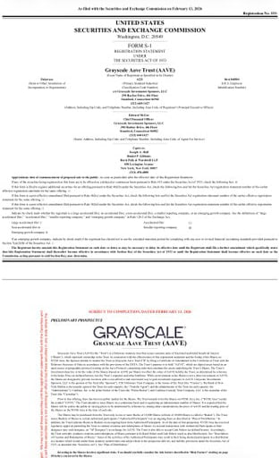⚡️ NEW: Grayscale has officially filed an S-1 with the SEC for an AAVE ETF.

#Crypto #DeFi #AAVE #ETF