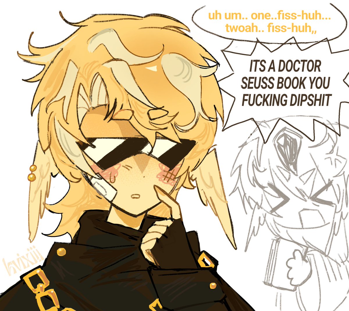 kv1x33's tweet photo. aww hes so stupid i hope he lives
#unstableuniverse #theobaldthebirdfanart https://t.co/YGawgernrz