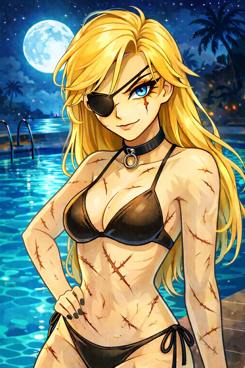 [AI] My anthro wolf OC, Brunhilde 'Snowblood' Reiss, 1300 years old. A German-American Warlord + CEO + Arms Trafficker+War Criminal with blood in South America, Africa, Central Asia, The Balkans and more. She is a mad dog killer and trades rivers of blood to the highest bidder.