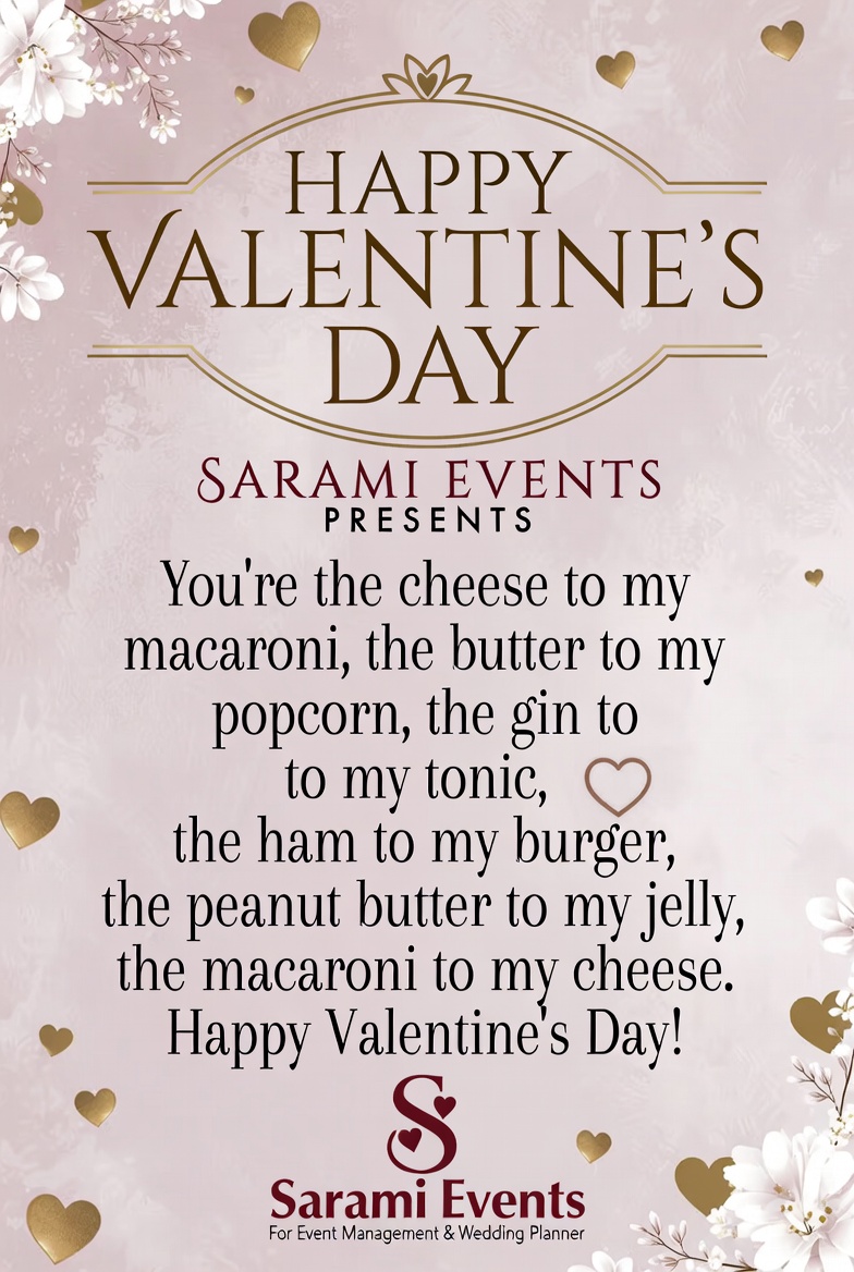 SaramiEvents254's tweet photo. Happy Valentines from Sarami events to our esteemed customers. https://t.co/XZT04UPWuA