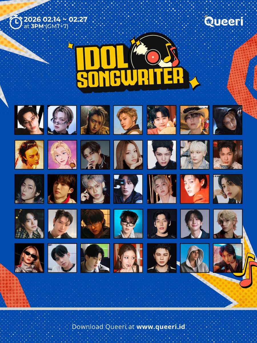 RT @queeri_official: 🎤Idol Songwriter🖊️ 🗓 2/14 - 2/27, 3 PM