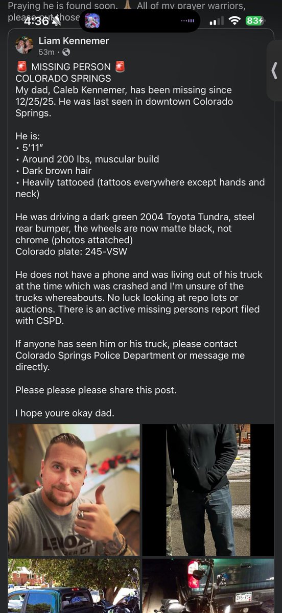 ElShaungo_'s tweet photo. Hoping we can find a dear friend/brother, that I've known my entire adult life. The devil has been a part of some very hard times and now my brother is missing. His three kids are desperately looking for their father and trying to get him so help

Please be on the lookout 👀 🙏 https://t.co/trRiD6ECZj