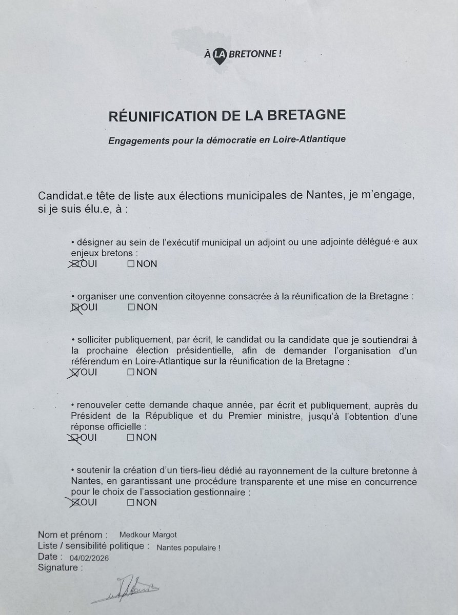 alabretonne's tweet photo. Retrouver ici les questionnaires signés par les quatre têtes de liste, formalisant leurs engagements. https://t.co/4FNtHzkT4Z