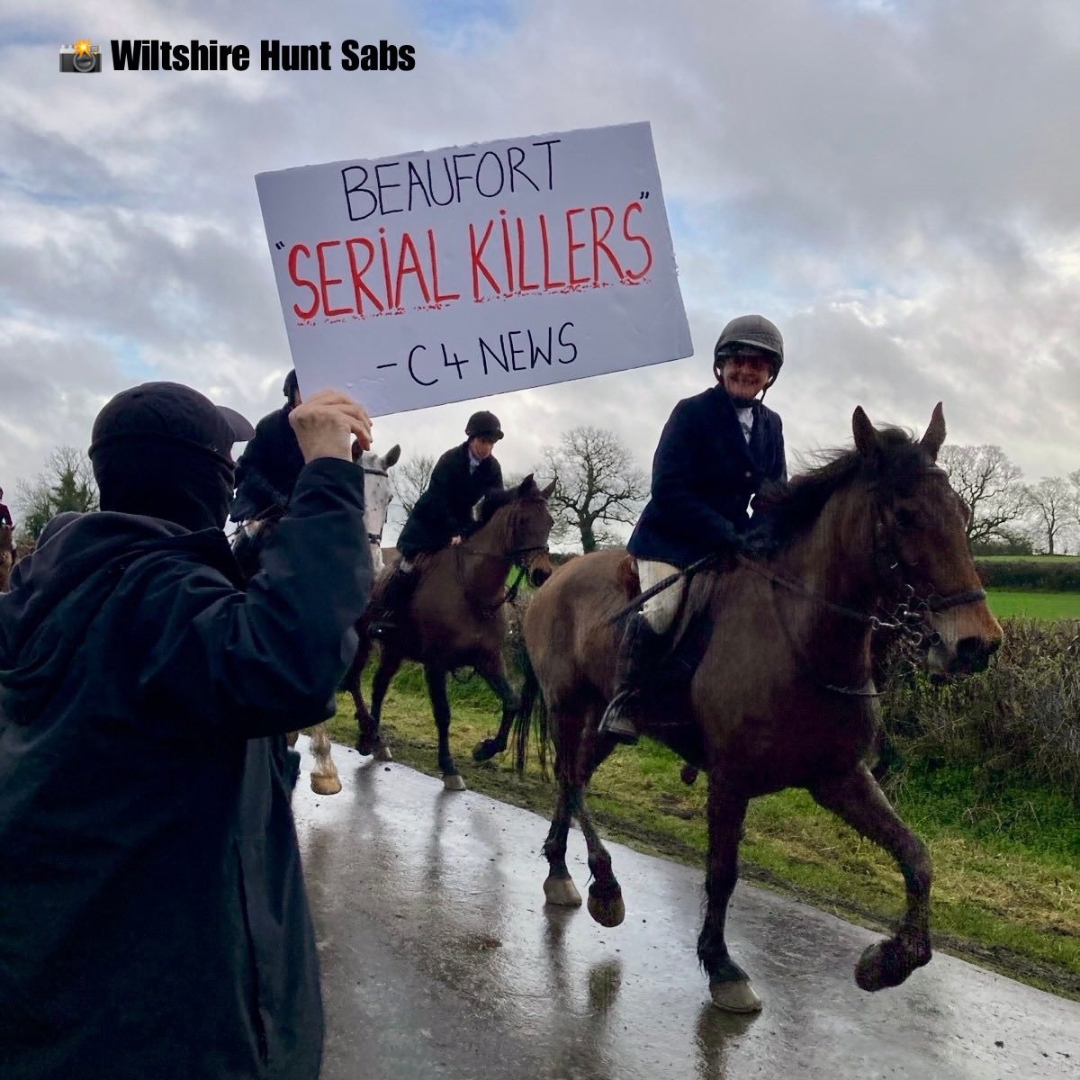 Hunt sabs are heading out today to save the lives of hunted animals across the country.  Channel 4 News recently highlighted several hunts who have been caught hunting and ripping animals in recent weeks - so much for the mythical trails huh! Proving once again (in their words)