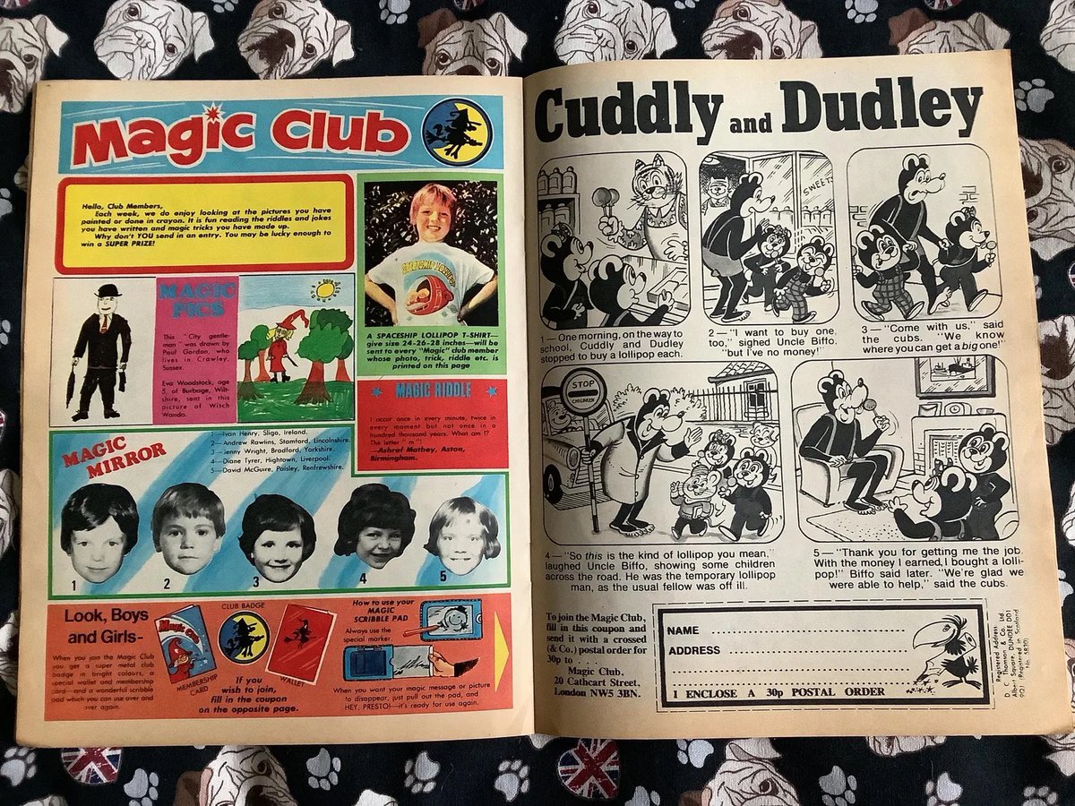 WatsonsVintage's tweet photo. NEW LISTING A Fun, Nostalgic #giftidea Rare Vintage 25th February, 1978 'Magic Comic' Comic Strip Stories - Childhood Nostalgia - Fun Retro 1978 Birth Year Gift - Biffo the Bear https://t.co/Rpl3p8dnjo via @Etsy #VintageComics #ChildrensComics #MagicComic #1978Gift #February https://t.co/2AoF88fqHA