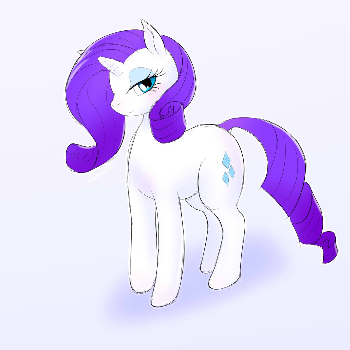 午年だからなのか最近MLPコラボ見かけるな…と思ったので筆慣らしに超久々にらりち描いた 