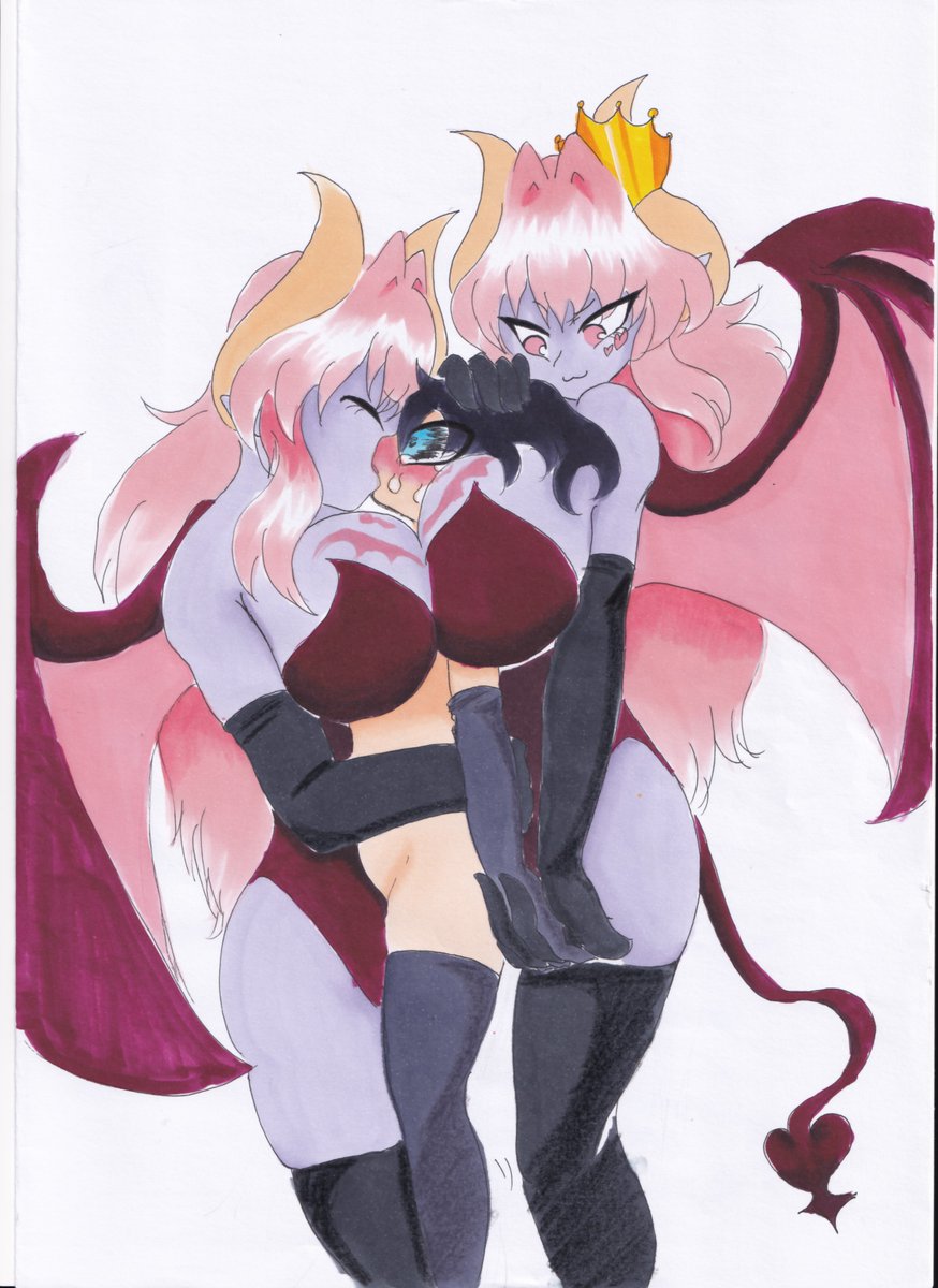 淫魔将×勇者ちゃん再掲
淫魔将は魔法でパッとイかせるよりも
手などによる愛撫を好んでいます 