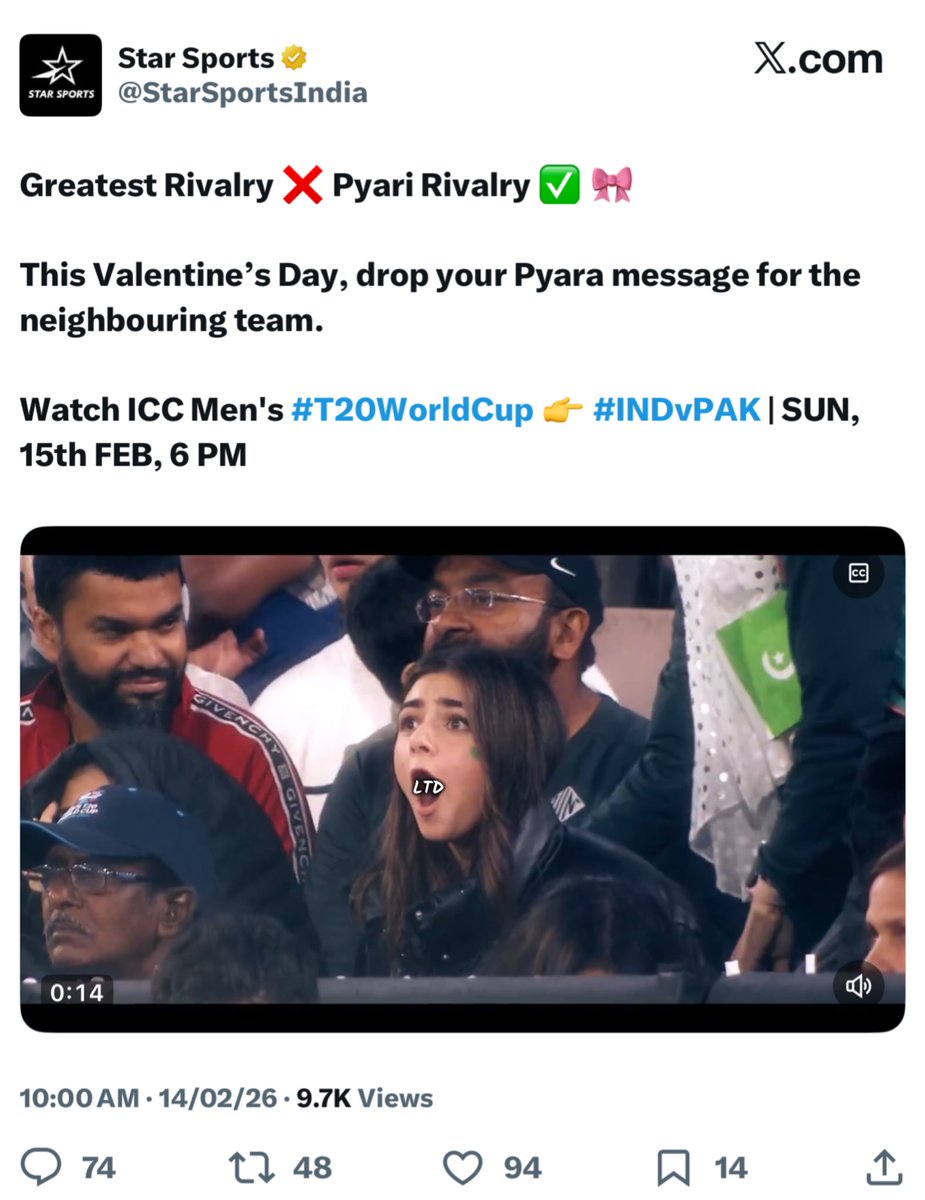 So <a href="/StarSportsIndia/">Star Sports</a> has now deleted this tweet 

So much love for Pakistan 

Tweet may be Deleted but mentality has been exposed 😡