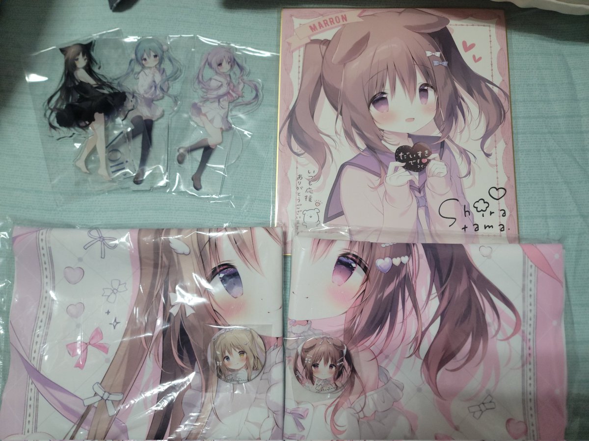 しらたまこ(@shiratamacaron)のFANBOXの継続支援特典が届きました