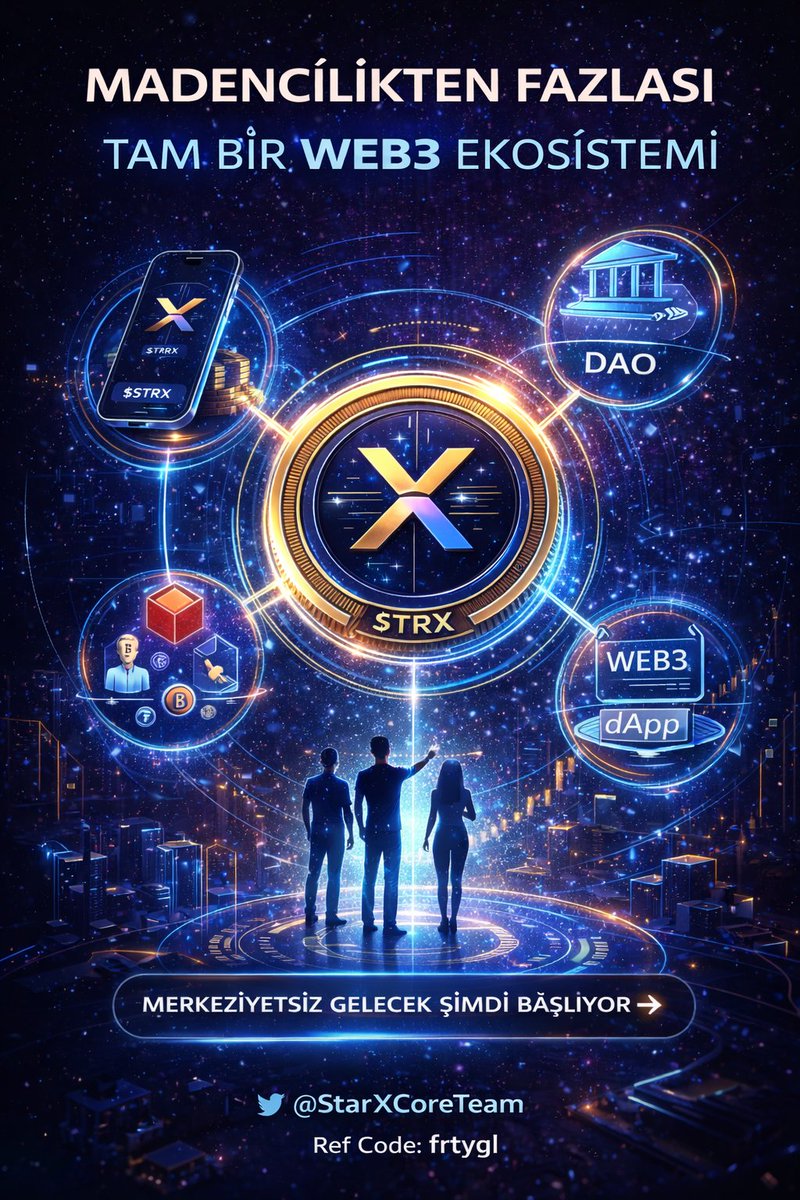 ferityagli's tweet image. StarX Network sadece mobil madencilik değil,
aynı zamanda büyüyen bir Web3 ekosistemi.

$STRX;
• uygulama içi kullanım
• Web3 entegrasyonları
• DAO yönetişim vizyonu
• gerçek kullanım hedefi

Mobilde başlayan yolculuk, merkeziyetsiz geleceğe uzanıyor.

@StarXCoreTeam  #STRX