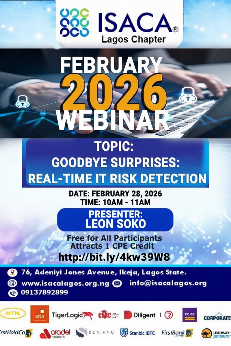 ISACA LAGOS CHAPTER tweet media