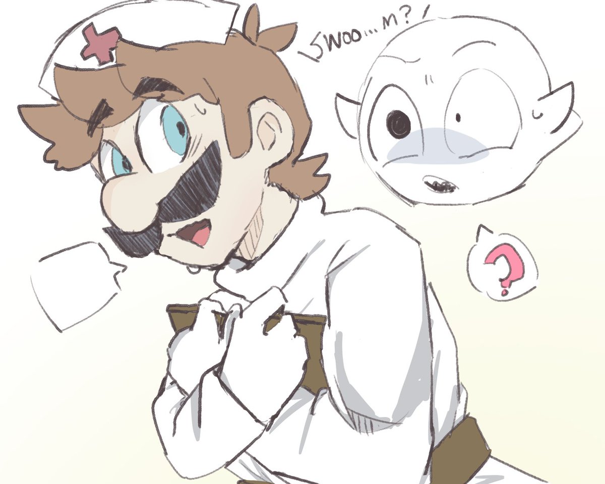 🟩「あ...あちらに横になってくださ〜い!!」