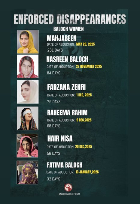 FreeBaloch_01's tweet image. Detaining Baloch women without lawful justification exposes a system built on fear, coercion, and suppression. This injustice must end. Their freedom cannot be delayed any longer.

#SaveBalochWomen #EndRepression #Balochistan
@miryar_baloch 
@hrw