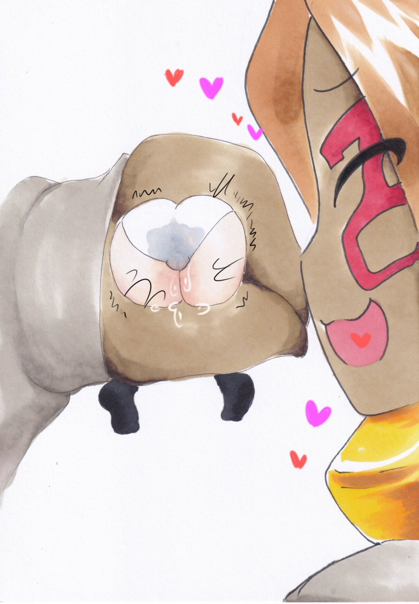 土魔将×勇者ちゃん再掲
手のひらサイズな体格差のせいで土魔将の表情はあまり描けてませんが基本的に「かわい～♡」ってカオしてます 