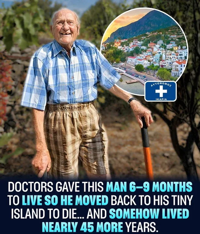 In 1976, Stamatis Moraitis from Greece was diagnosed with lung cancer and given less than a year to live. 10 years later he told his doctors he was still alive, only to find he had outlived them all. He credited his survival to locally produced food, and friends on Ikaria island
