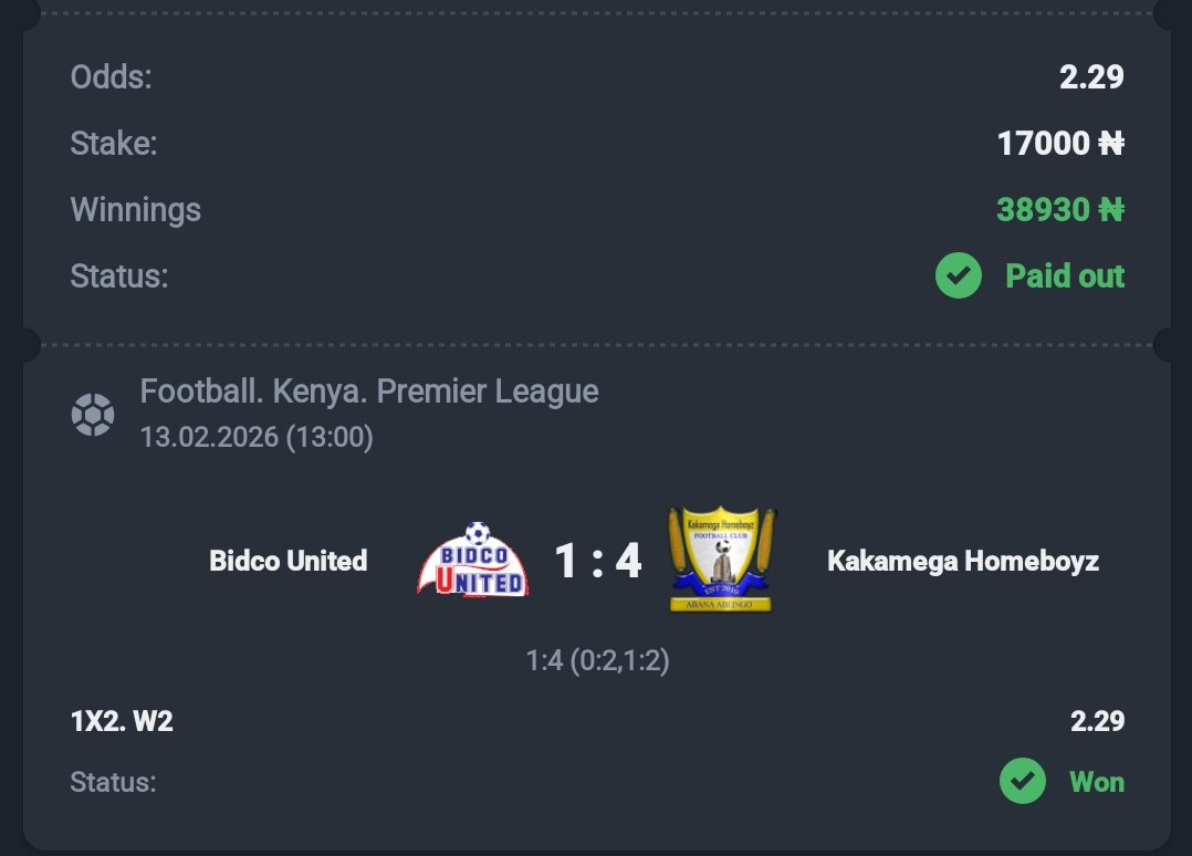 GAME WON SUCCESSFULLY ✅✅
Join telegram channel for more free games 👉👉t.me/kozebet