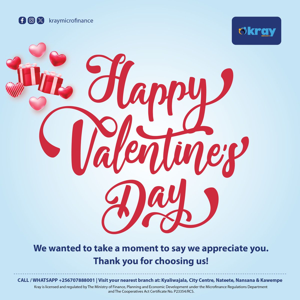 Krayapp_ug's tweet photo. Happy Valentine's Day to our beloved customers! https://t.co/gP1bWU0MC9