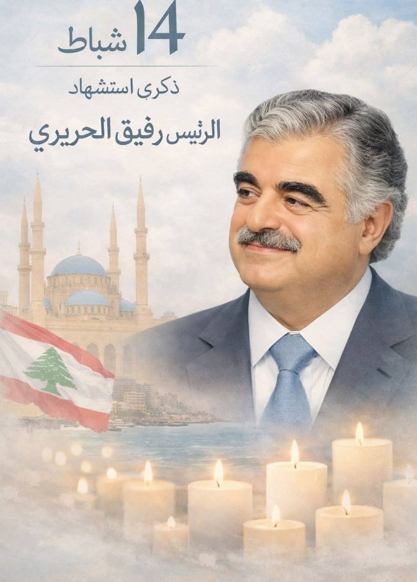في عيد الحُبّ، سقط عاشق بيروت شهيداً
#عيد_الحب #رفيق_الحريري