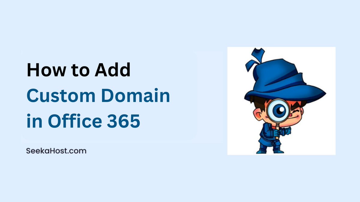 Set up Custom Domain in Office 365 is crucial for every business.

Here is "How to Add a Custom Domain in Office 365."

👉 Read the full Article by SeekaHost, 

🔗 seekahost.com/add-custom-dom…

#atSeekaHost #Office365 #CustomDomain #BusinessEmail #ProfessionalEmail #BrandIdentity