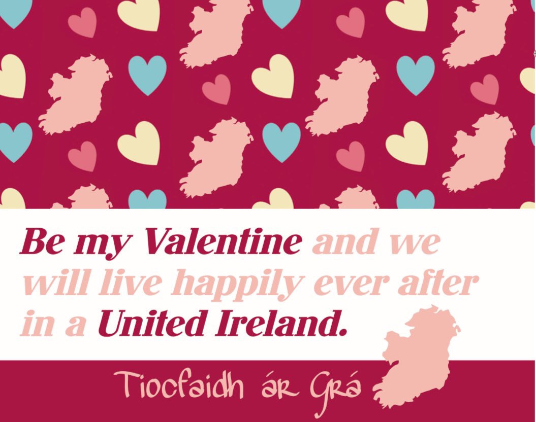 Tiocfaidh ár grá ❤️🇮🇪

Lá Fhéile Vailintín Sona daoibh!

#Time4Unity