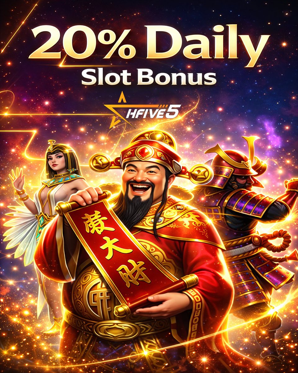 🎰Spin every day and get more value with HFive5!
More spins, more rewards—every single day.🔥

➡️MYR website (direct.lc.chat/13516587/)
➡️SGD website (direct.lc.chat/13148952/)

#HFive5 #DailySlotBonus #20PercentBonus #SlotBonus