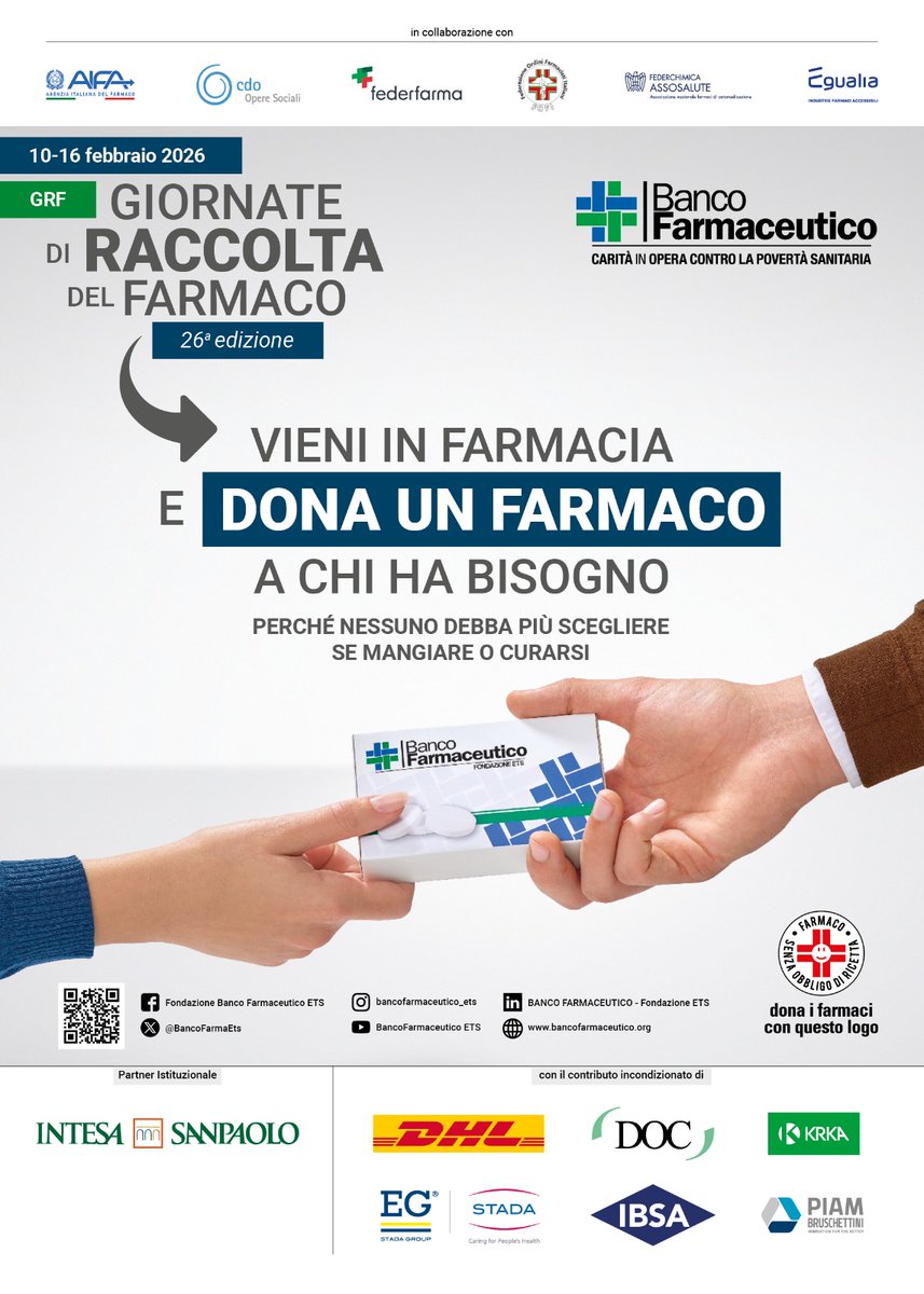 Una giornata per il bisogno di tanti
#GNRF
#bancofarmaceutico